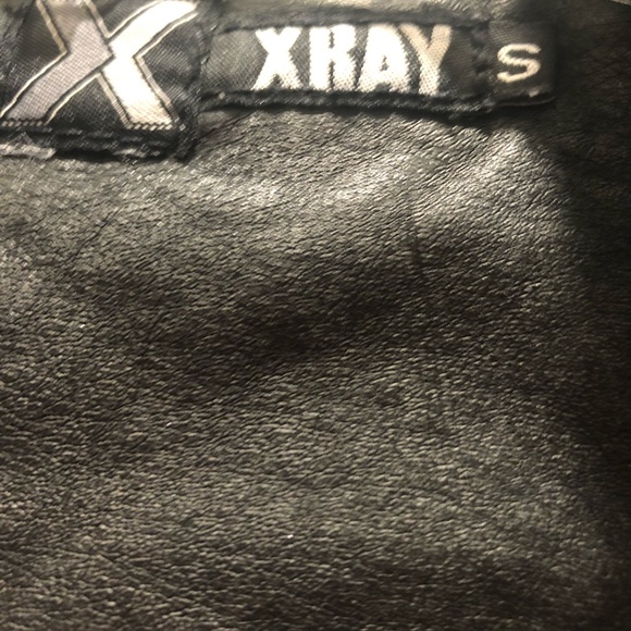 Black faux leather jacket. - Picture 2 of 2